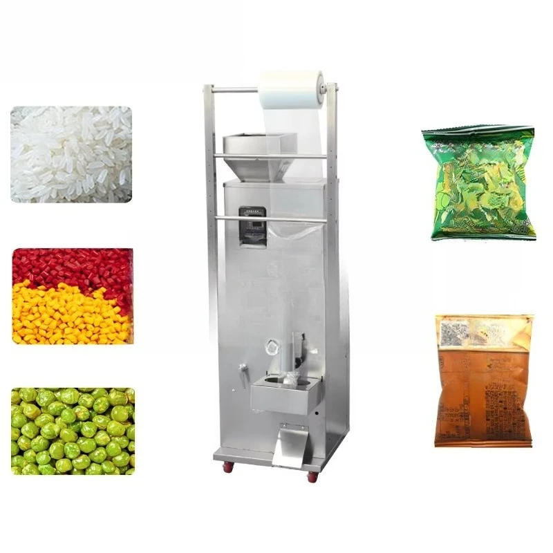 100G granular packaging machine multifunctional cashew nut plastic bag weighing and filling vertical packaging machine