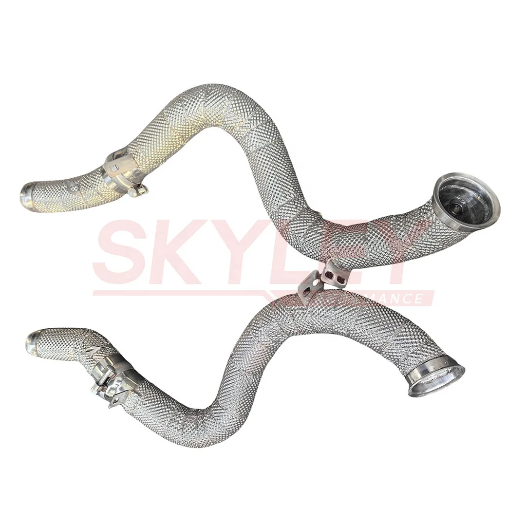 

Fast Shipping SKYLEY Exhaust Pipe High Flow Downpipe for Mercedes-benz W205 C63/glc63 Amg M177 4.0t 2015 - 2018 Header