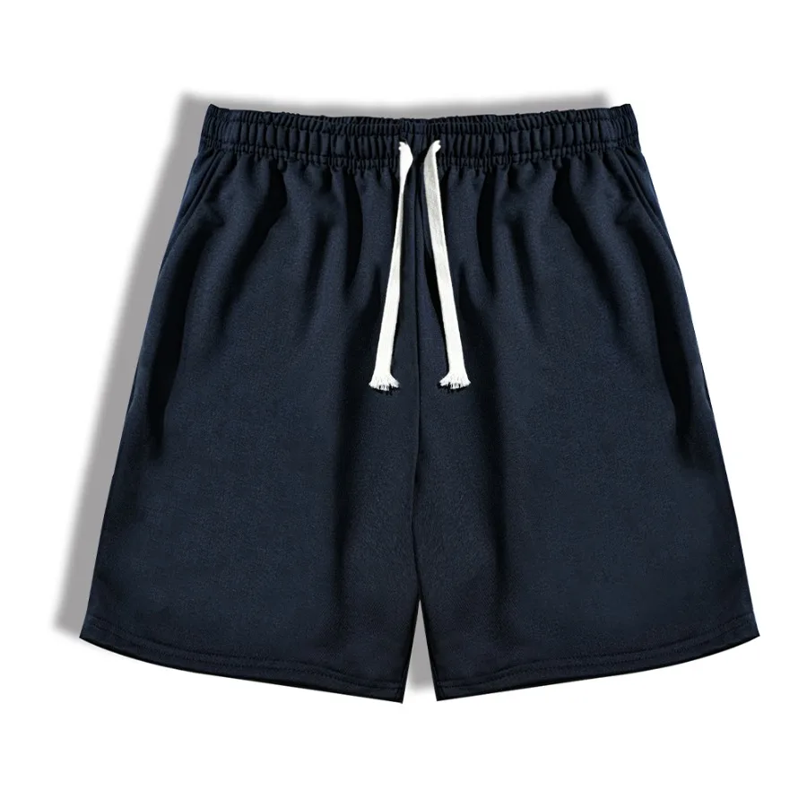 

Летние мужские повседневные спортивные шорты для бега, однотонные баскетбольные шорты с эластичной резинкой на талии и шнурком