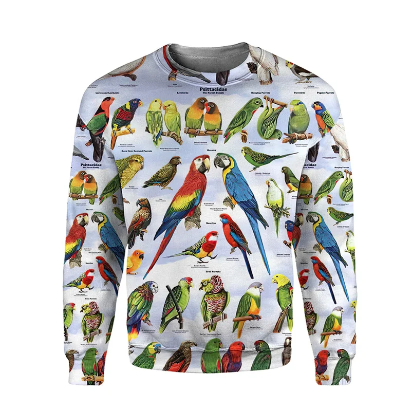 

Autumn 3D Cute Animals Penguin Tree Frog Cat Parrot Cow Print Sweatshirts Kid Fashion Funny Pullovers Top Long Sleeves Clothing