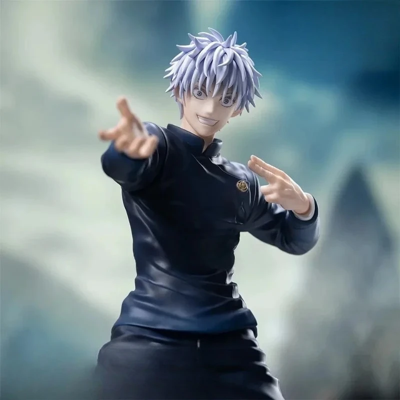 [Wyprzedaż z wysyłką w 24 godziny] Oryginalna, autentyczna figurka kolekcjonerska Jujutsu Kaisen, Gojo Satoru, 19 cm, model lalki, zabawka