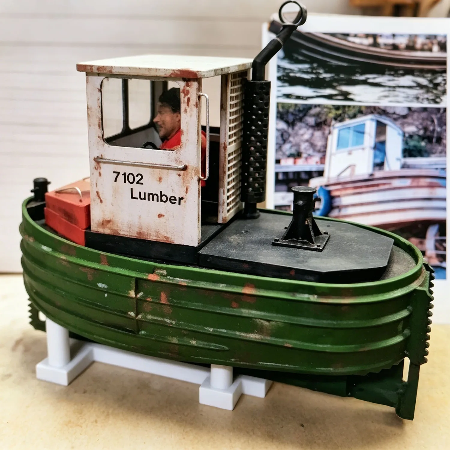 RC Ships 27cm Mini Remote Control Tug Boat 3D Segmented Printed RC Schiffe Model Kit Ship Toy