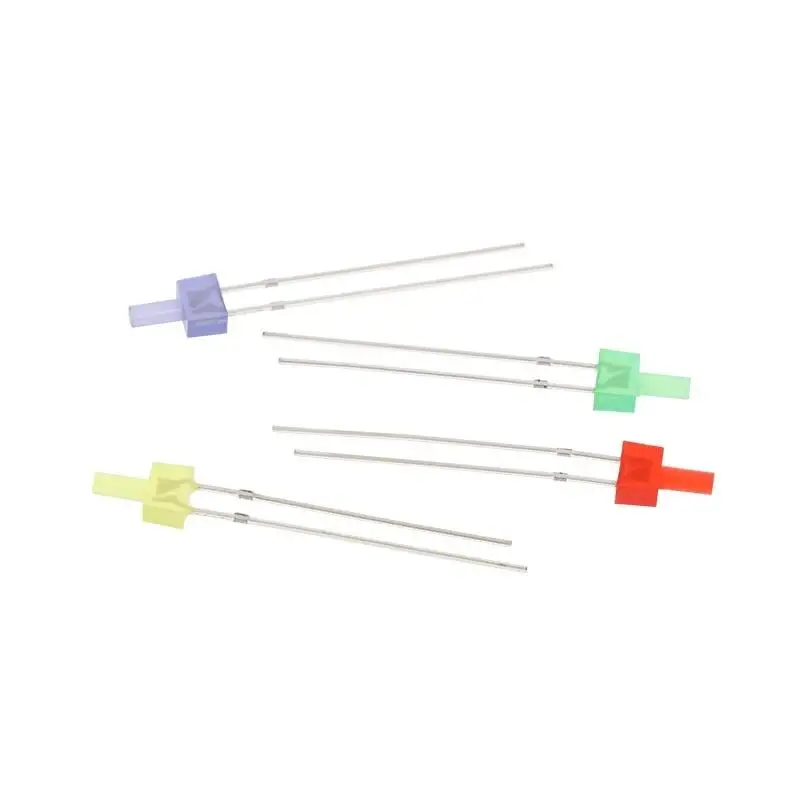 Hoyytu 2MM Long Pin Tower LED Diode 20Pcs Through Hole Low Power Indicator Lamp for Circuit Board Installation