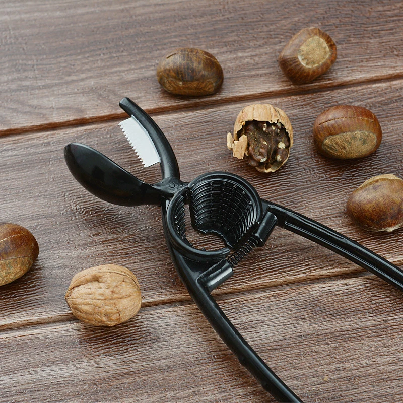 Clip multifuncional para castañas, Cracker para nueces, alicates para nueces, abridor de nueces, herramienta para pelar, cuchillo, desgranadora, cuchillo abierto, Clip para nogal