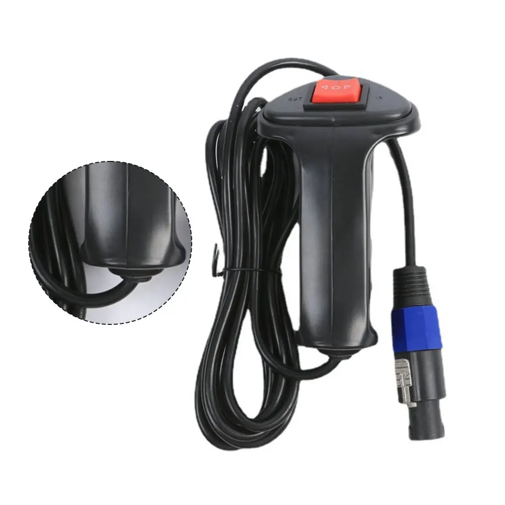 12V Electric Winch Remote Handle with Push Button Control for Multiple Winch Applications Lightweight 15m Cable