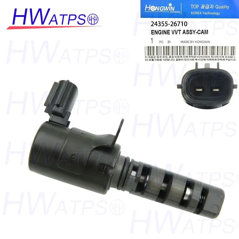 

Fits Hyundai Accent Kia Rio 5 Dodge Attitude 1.4L 1.6L Engine Variable Valve Timing (VVT) Solenoid 24355-26710 2T1112 918-022