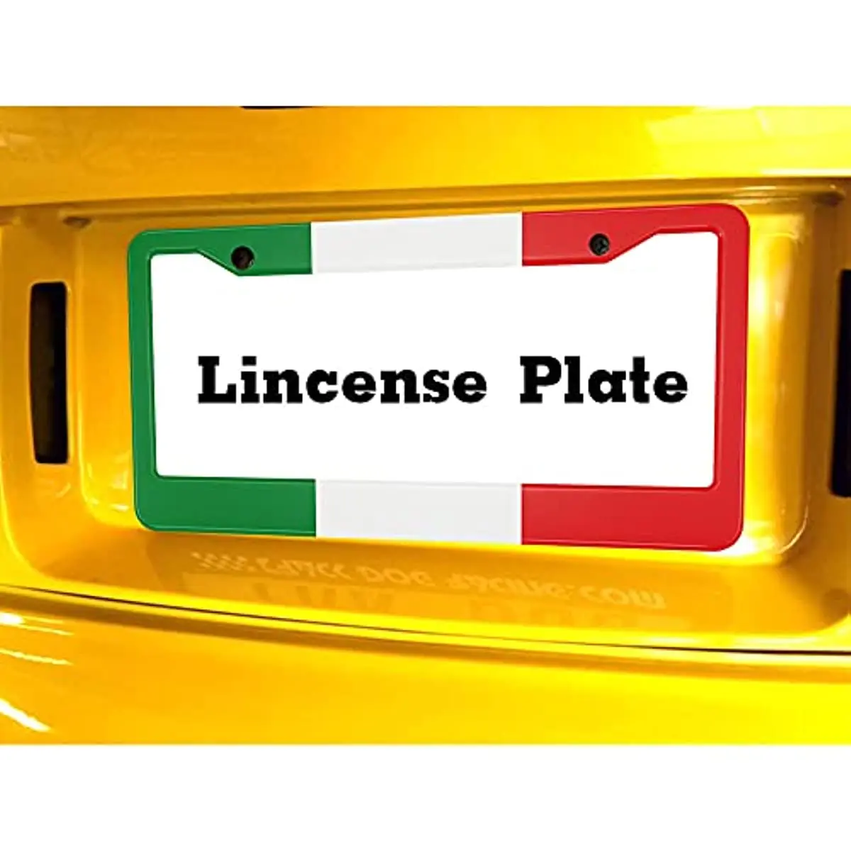 Italy Flag License Plate Frame Tag Frames National Flag License Plates Holder 2 Holes Cool Patriot Design Decorative Car Truck