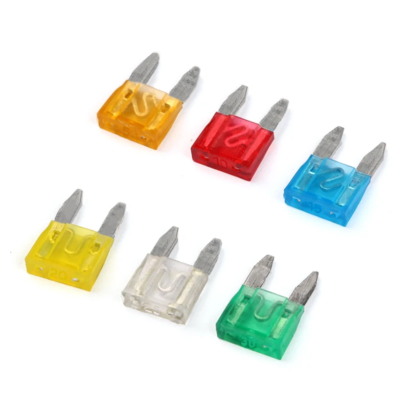 60/30pcs 5A/10A/15A/20A/25/30A Small Car Fuses Set Mixed Blade Fuse for Auto Truck Automotive Boat