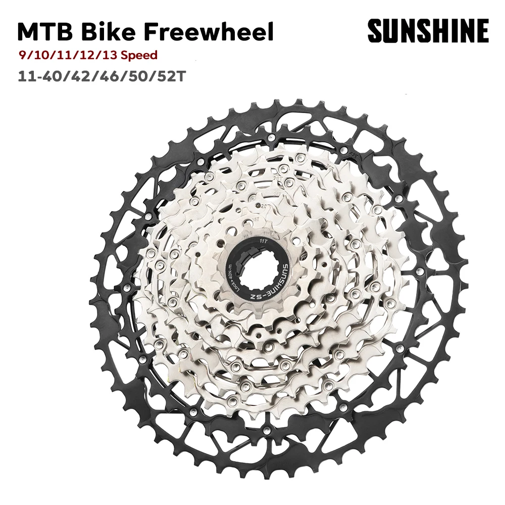 

Новейший велосипед SUNSHINE MTB Freewheel 9, 10, 11, 12, 13 скоростей, кассетный маховик HG для горного велосипеда 11-40/42/46/50/52T для SHIMANO