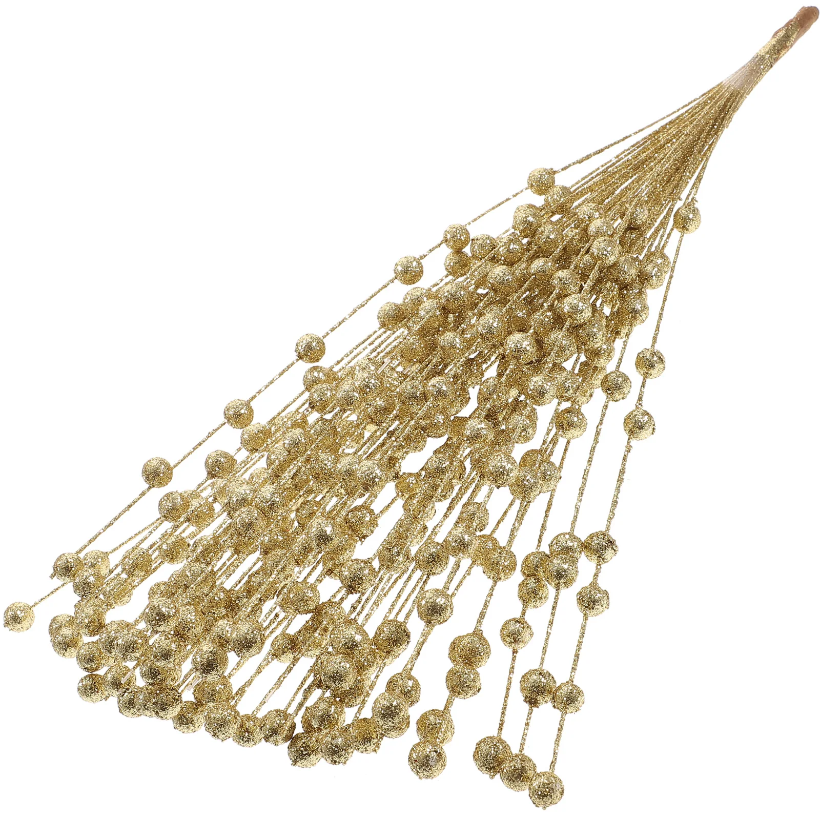 

Artificial Glitter Holly Berry Christmas Picks Flower Arrangement Decorations for Tree Wreath Home Party Wedding 120cm