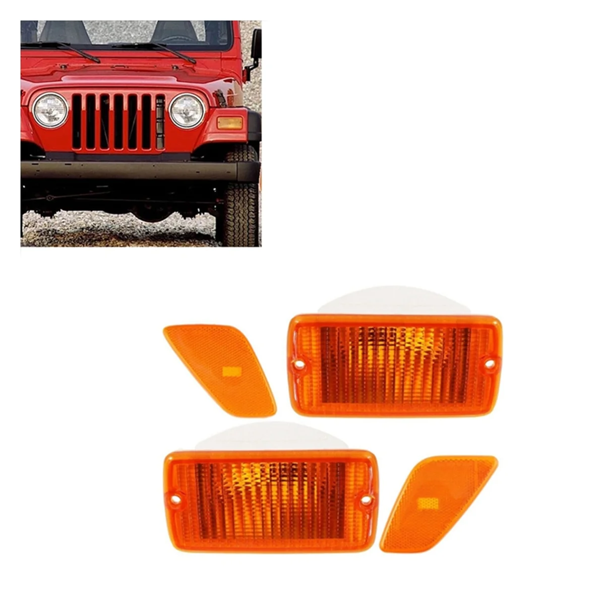 내구성이 뛰어난 자동차 앞 범퍼 방향 지시등 및 전면 펜더 사이드 마커 라이트