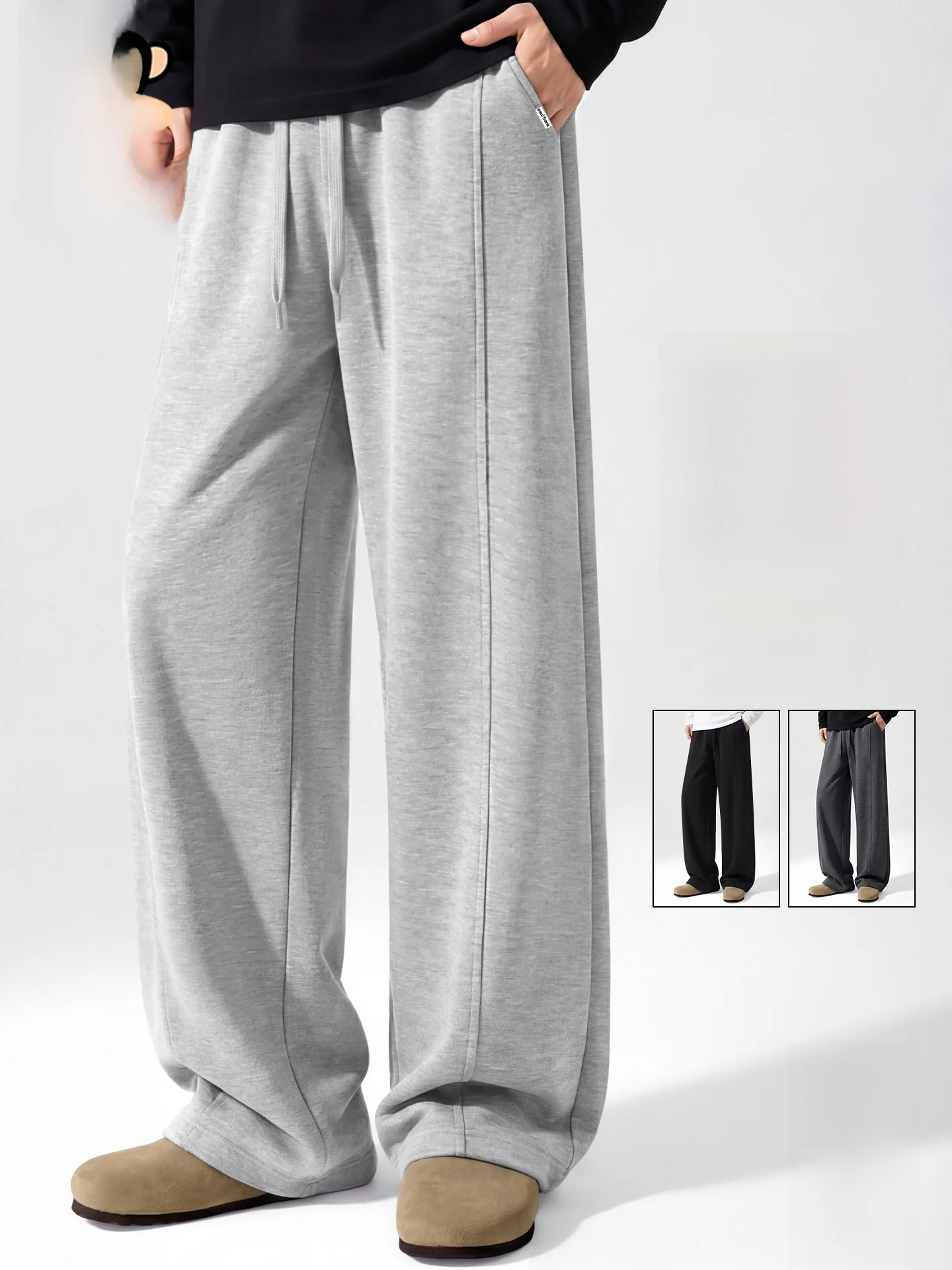 

Loose Straight Leg Men's Sweatpants Large Mouth Monkey Air Layered Spring New Sle Casual Sports Pants