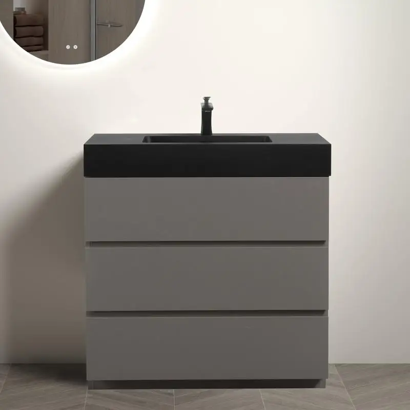 36" Gray Bathroom V… - image