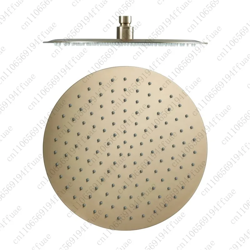 

Overhead Rain Showerhead Brushed Gold Finish Rainfall Showerhead for Bathroom