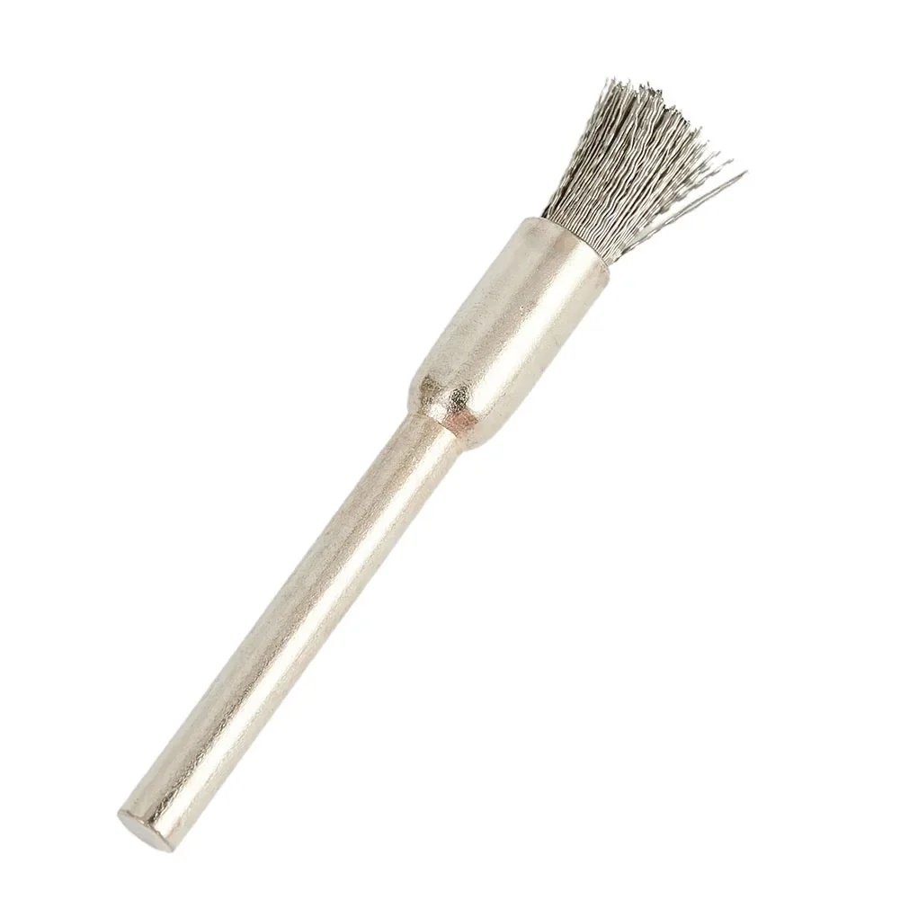 9 Uds. Cepillo de alambre de acero inoxidable de 5mm-25mm, herramienta rotativa de rueda de alambre, eliminación de óxido de Metal, pulido para dispositivos microelectrónicos