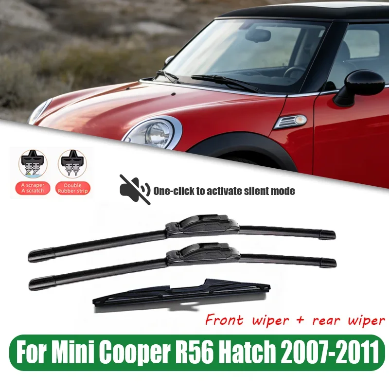 

19'+18'+10' for 2007-2011 2008 2009 Mini Cooper R56 Hatchback Front Wiper and Rear Wiper Blades Windshield Window Brushes