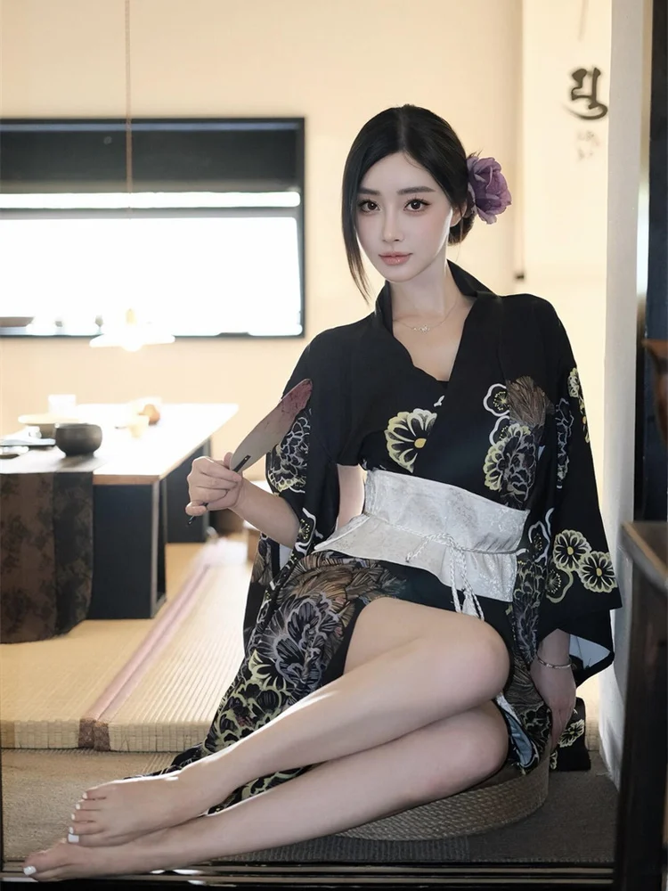 

Japanese Sle Batobe Dr Women's New Faion Kimono Photoaphy Costume Traditional Improved Girl Student Summer Dr