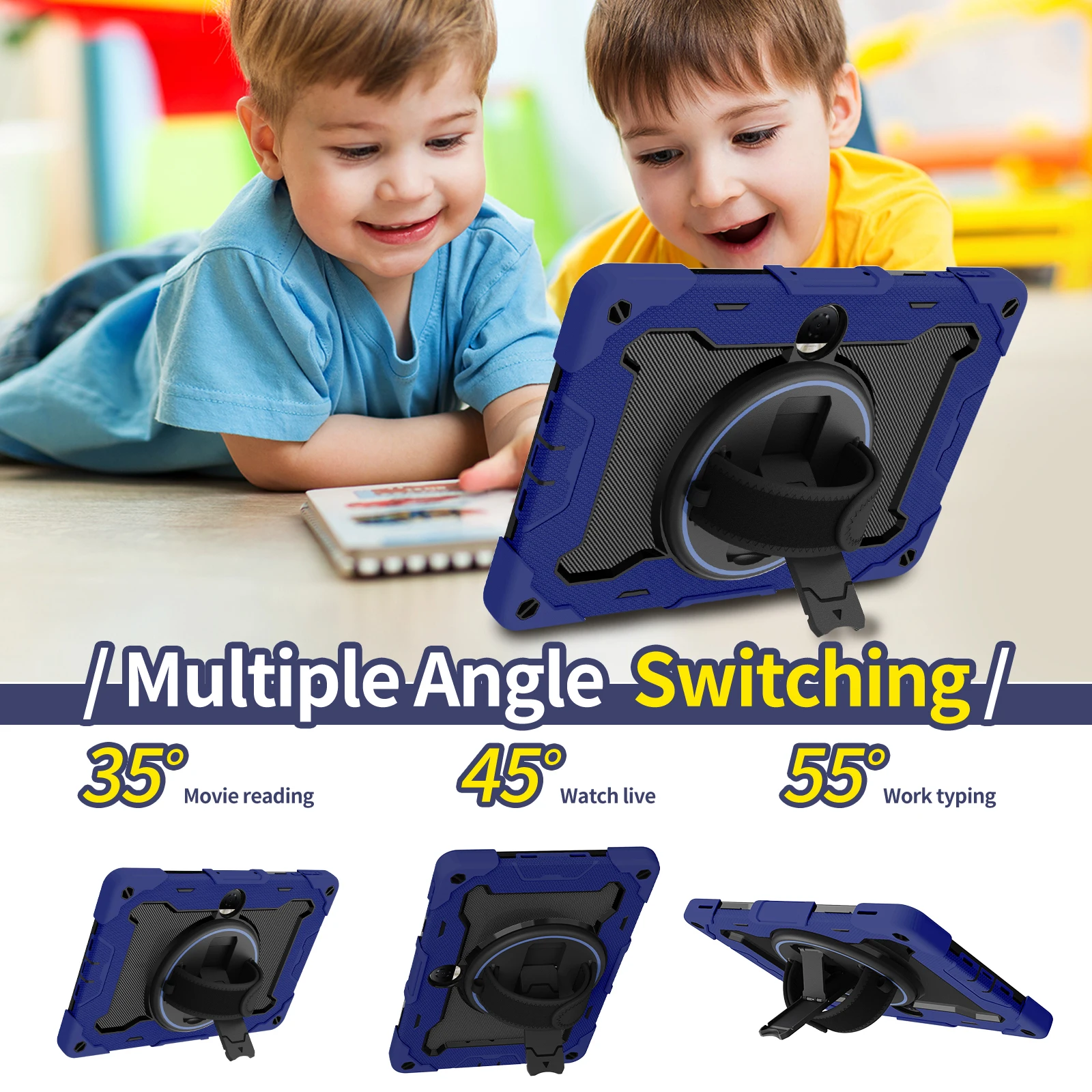 حافظة دوارة لهاتف هواوي هونور باد 9 8 X9a X8a X8 Pro X9 V7 7 6 V6 MatePad 11.5 11 SE 10.4 10.1 C5e T 10 10S غطاء متين