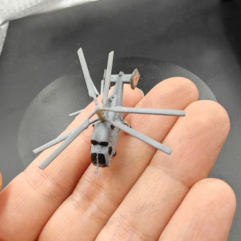 2PCS 1/350 1/400 Scale Russian Ka-27 Snail Anti Submarine Helicopter Model Kit Simulation Colored Resin Aircraft Static Ornament