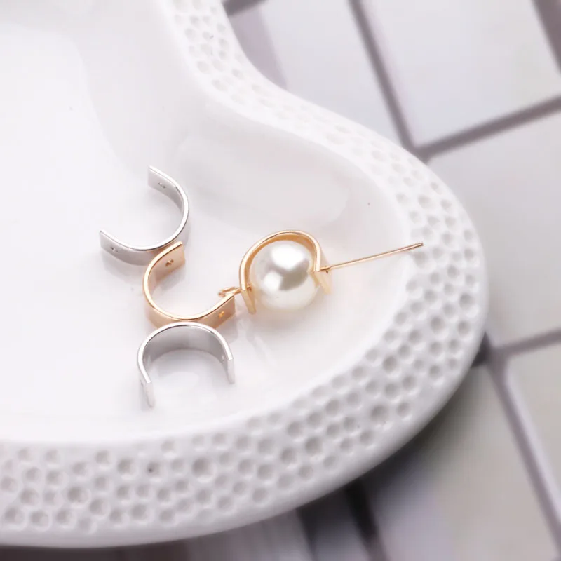 1pcs Diy Jewelry Accessories Pure Copper Gold Color Electroplating Color Retention C Ring Earrings Materials Handmade Charms