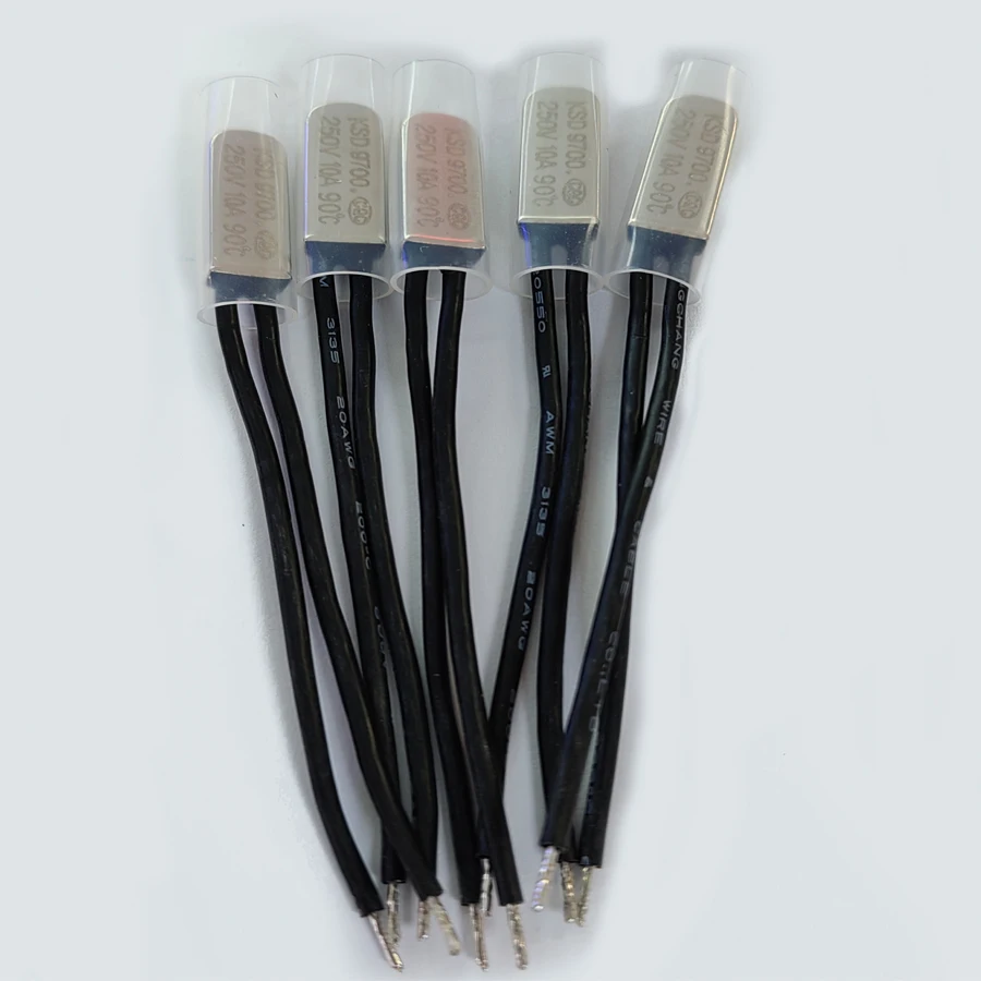 50PCS/Lot KSD9700 10A 250V Temperature Switch Normally Closed Open Thermostat Thermal Protector 40-130Degree