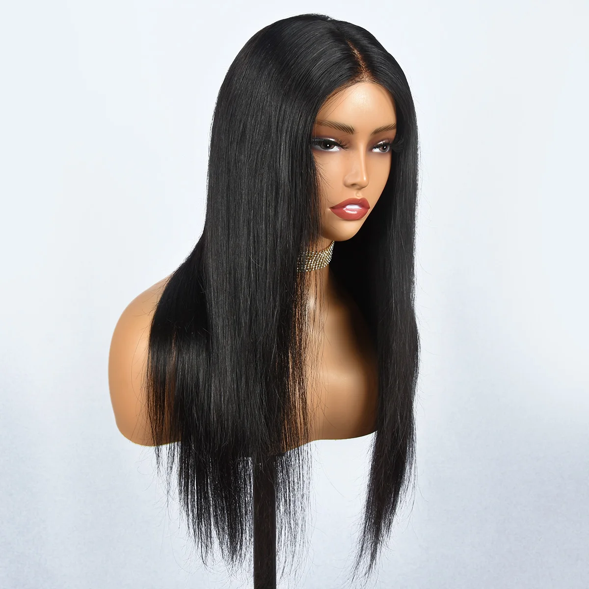 Perucas Miss Rola Fáceis de Usar Sem Cola 4x4 com Fechamento de Renda Liso, Perucas de Cabelo Humano Prontas para Usar 13x4 com Renda Frontal Pré-Desfiada