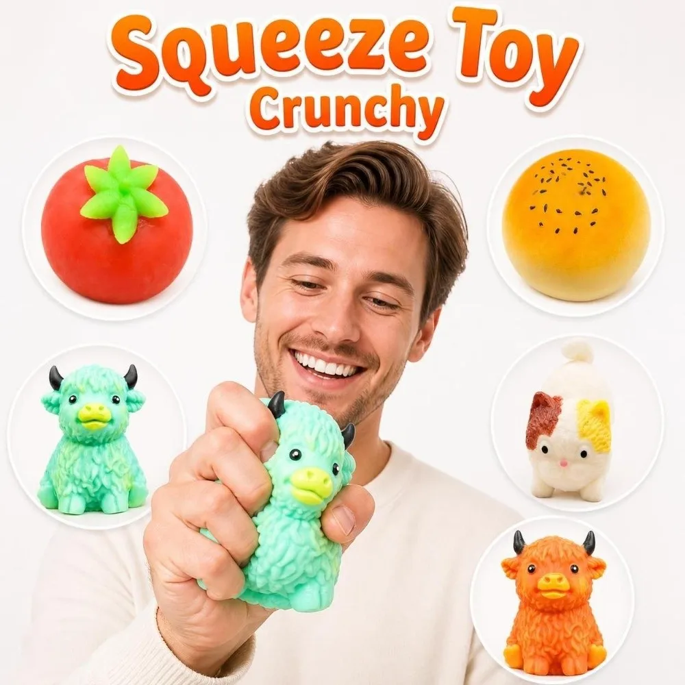 Crunchy Animals Squeeze Sound Effects Building Blocks Crackling Bread Squishy Hand Relax Moldable Sensory Stress Ball
