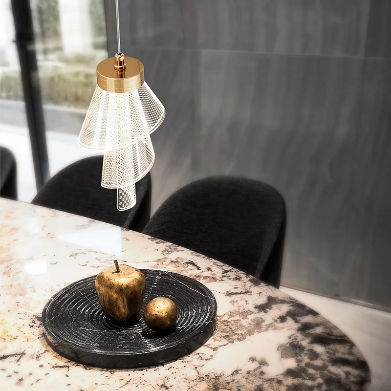 أضواء LED أكريليك متدلية ، مصابيح ، بريق ، الفقرة تيشو ، صالون ، سالا ، ستار ، تيتو أفيزيلر