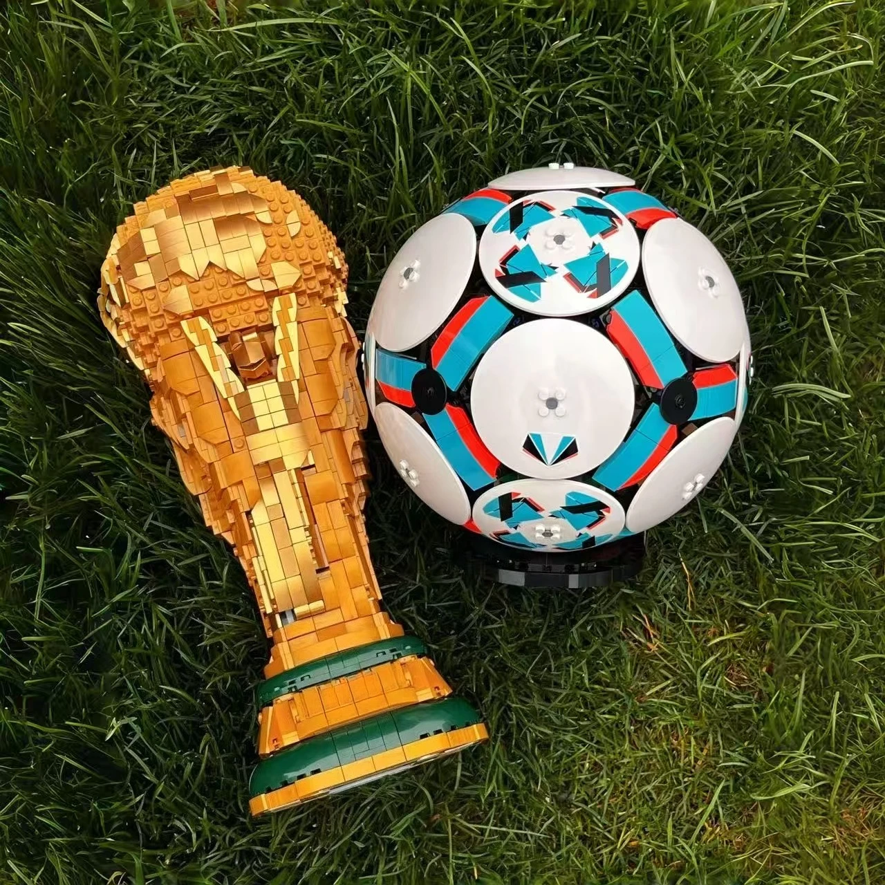 

Famous Soccer Football Trophy Building Blocks Set Creative Model Kit Desktop Decoration Toys for Football Fans Adult Gift