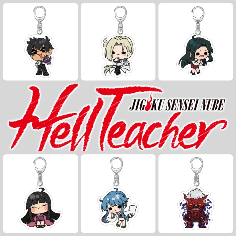 Anime Hell Teacher Jigoku Sensei Nube llavero acrílico Meisuke "Nube" Nueno figuras bolsa colgante de dibujos animados regalo 6cm