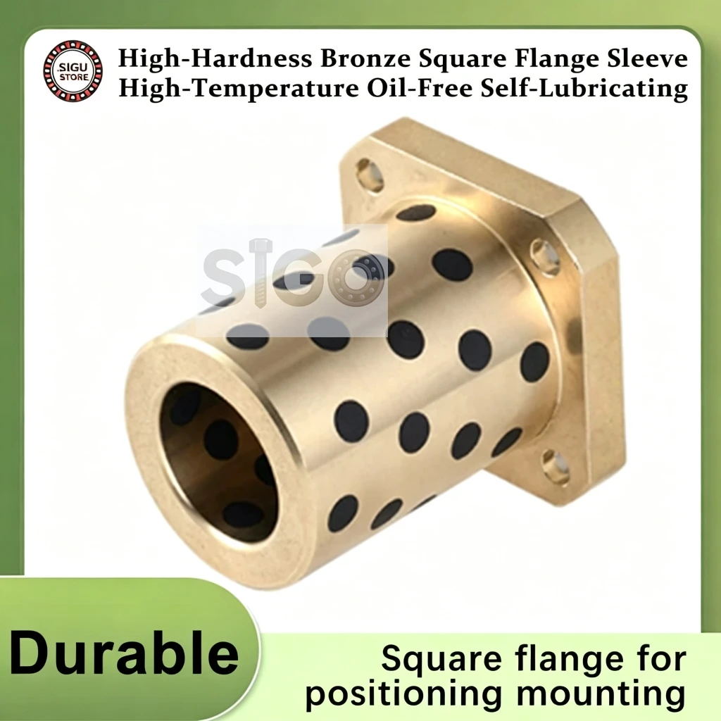 MPTSZ 40-80 40-100 50-30 50-40 50-50 50-60 50-70 50-80 50-100 Square Flanged Graphite Embedded Bronze Sleeve