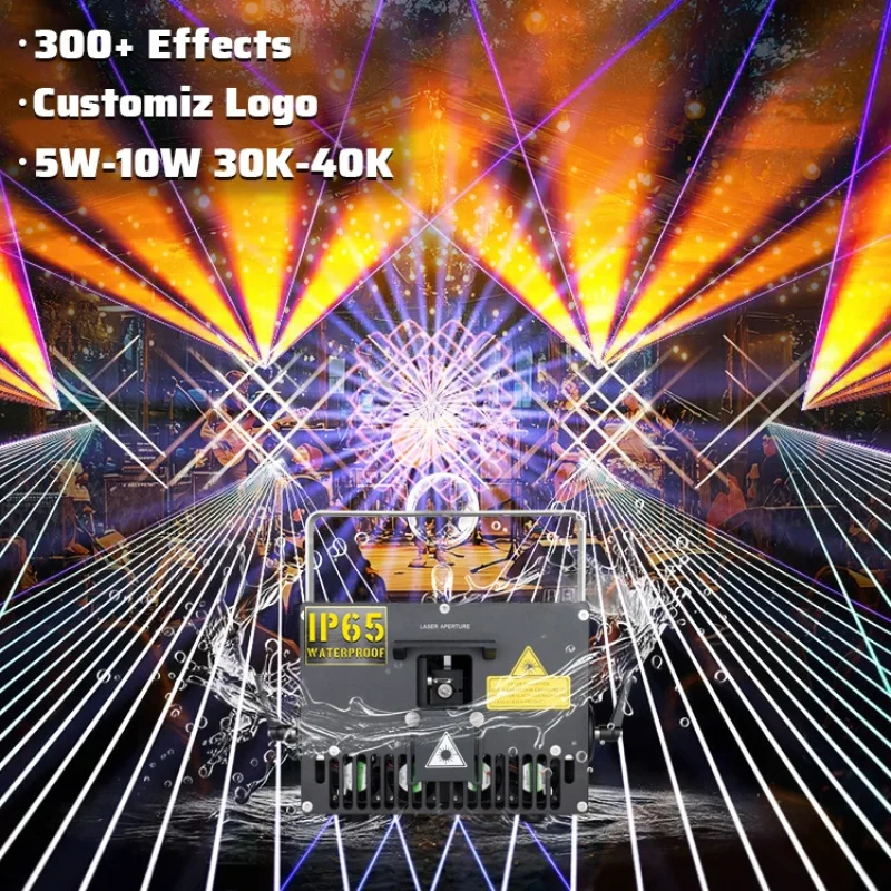 

Профессиональный лазерный проектор Knight 5W для концертов на открытом воздухе с 3D-анимацией