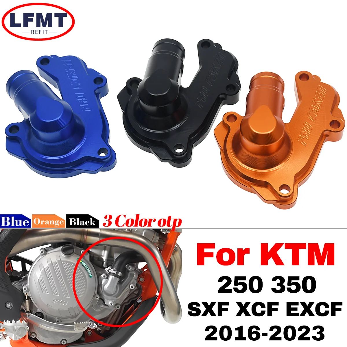 

Motorcycle CNC Water Pump Guard Protector Cover For KTM 250EXCF EXCF350 250SXF SXF350 250XCF XCF350 250XCFW 350XCFW 2016-2023