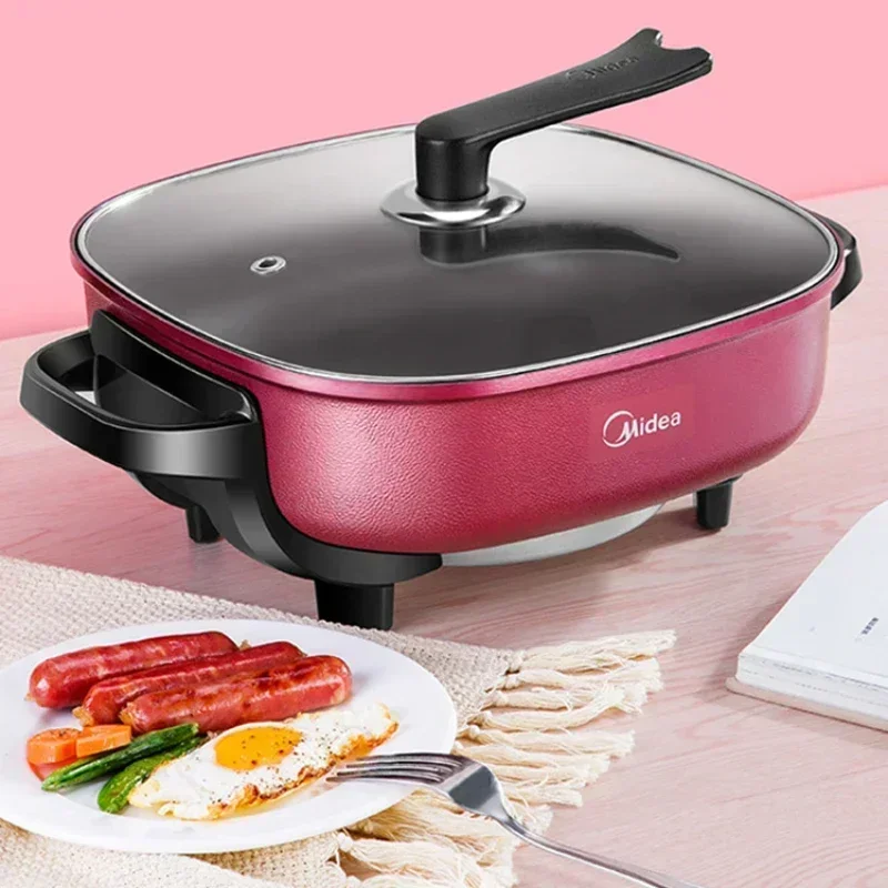 220V Electric Cooker 200V Household Multifunctional All-in-one Electric Cooker Electric Hot Pot Cooking Pot Non-stick