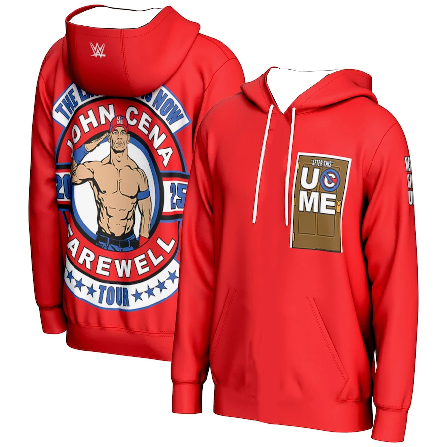 

Men's And Women's Sportswear John Cena Farewell Tour Pullover Hoodie WWE Wrestling Fans Must Have Oversized Training Clothes
