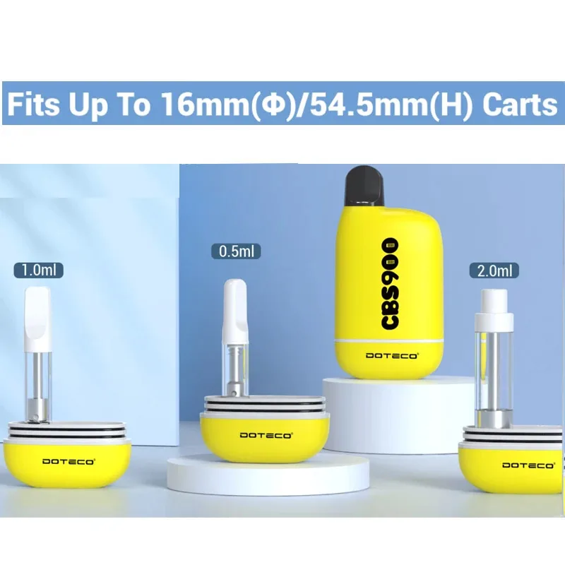 الأصلي Doteco CBS900 Vape بطارية 510 موضوع تصميم مخفي 900mAh ماكس 0.5 مللي-2.0 مللي خرطوشة السجائر الإلكترونية قلم Vape