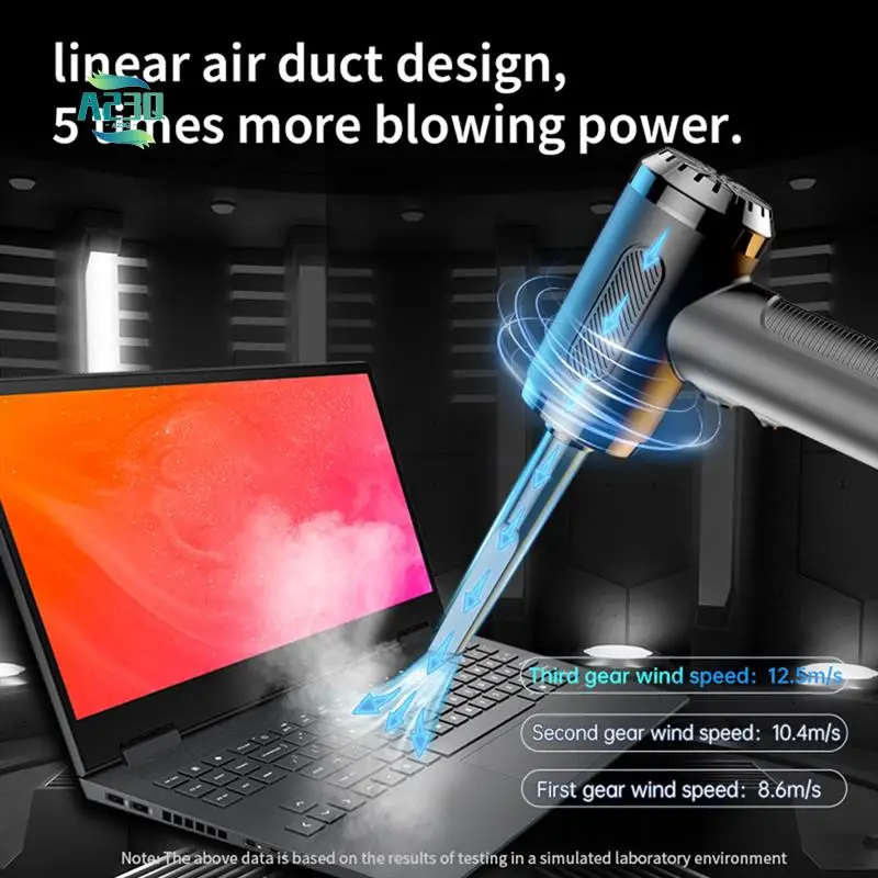 

A23Q-Cordless Air Duster Blower Cleaner USB Charging Computer Household Blower Cleaner Car High Power Powerful Cleaning