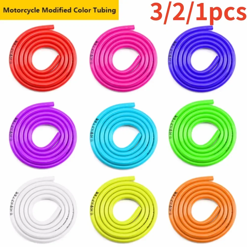 

1 м топливный фильтр для мотоцикла, грязевой шланг, линия бензина, топливная трубка для газа, мазута, кафе Racer, красочные универсальные детали для мотоциклов