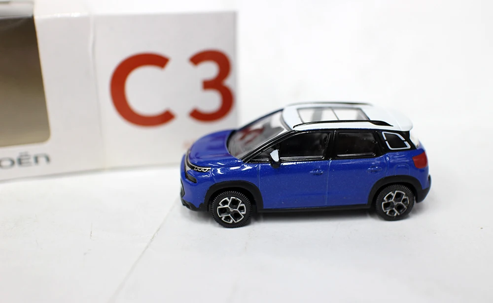 New 1/64 Scale  C3 Aircross 2021 By NorRev 3 inches Diecast Alloy toy Cars model For Collection Gift