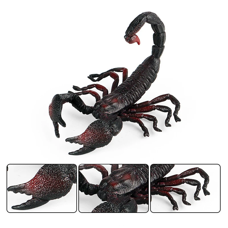 Simulation Scary Scorpion Model Halloween Decoration Toy Scorpion Model Early Learning Cognitive Toys Kids Education Gift Xmas