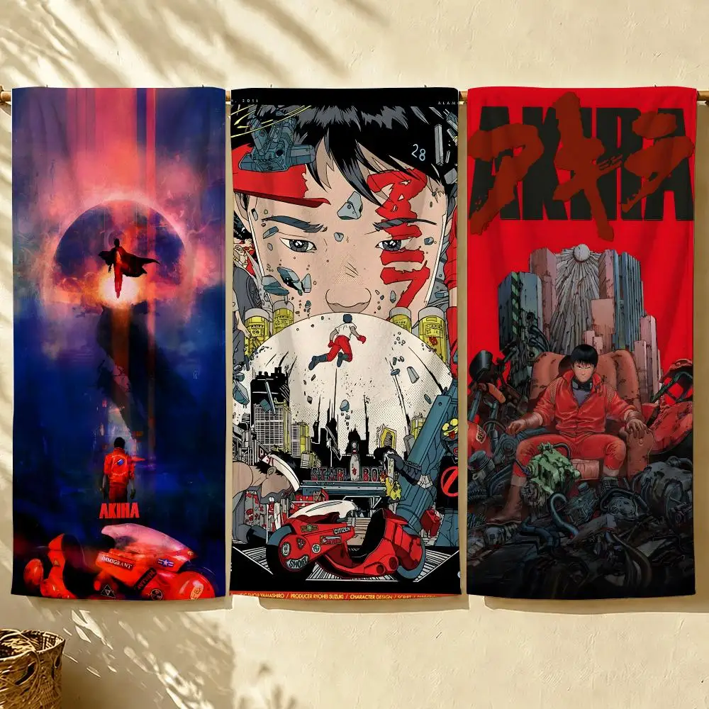 Anime A-Akira Towel Beach Towel Quick Dry Absorbent Bath Towel For Swimming Gym Camping Outdoor Sunbathing