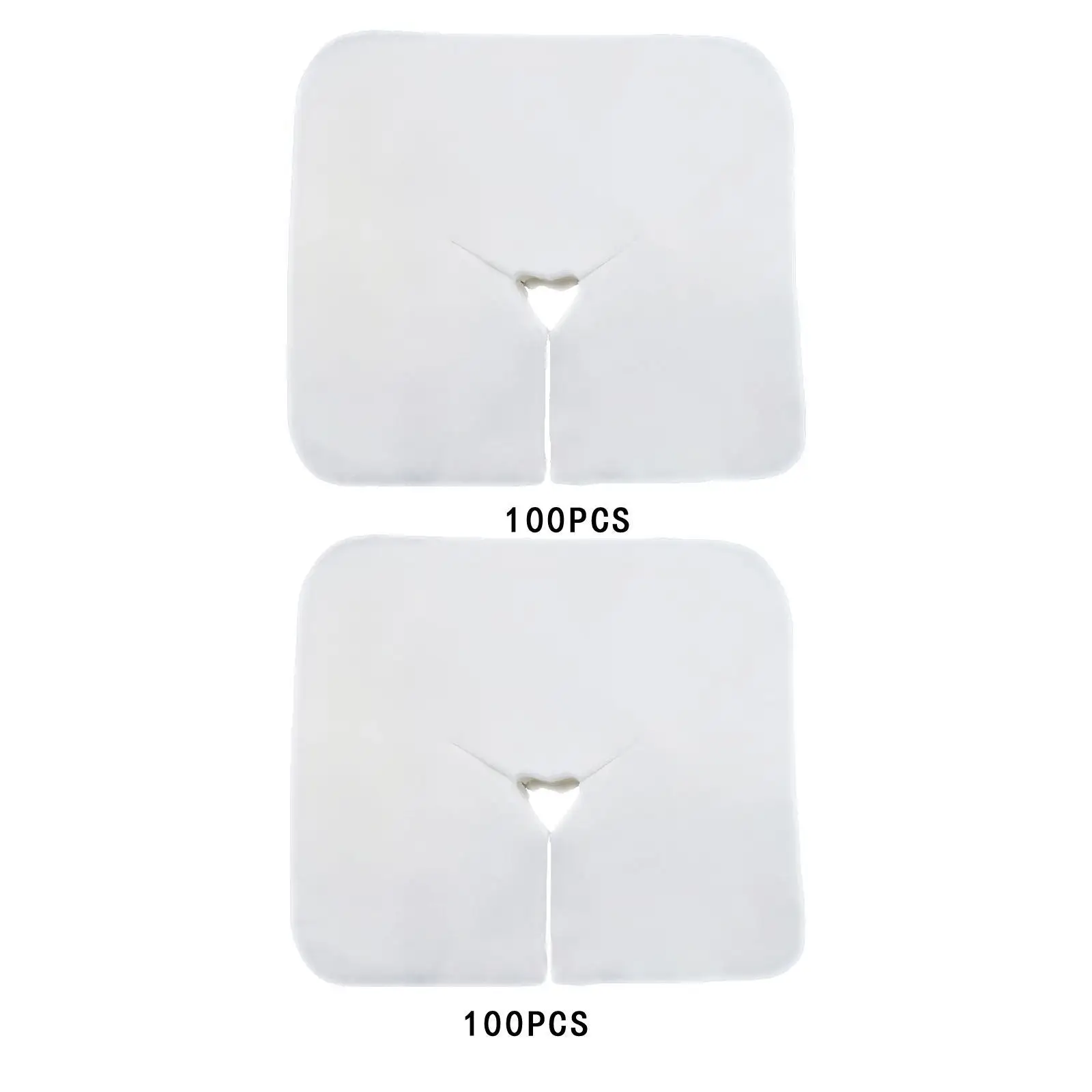 

100x Disposable Face Cradle Covers Massage Face Pillow Covers Face Rest Covers for Massage Therapists SPA Rooms Massage Chairs