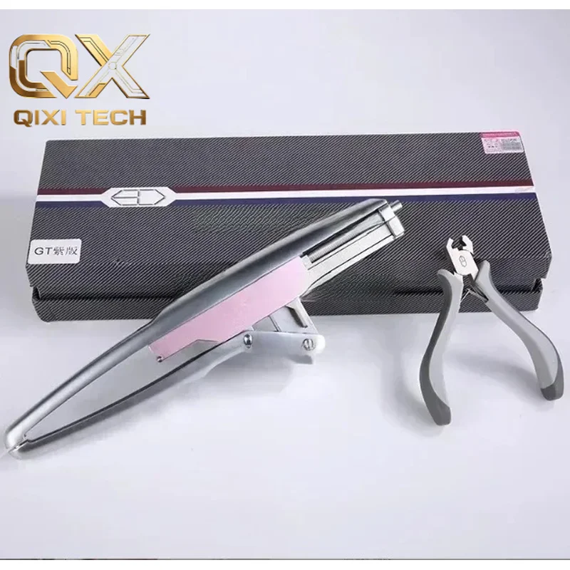 6D Hair Extension Machine with Plier Set with Extension Strands/Quick and Seamless Extension