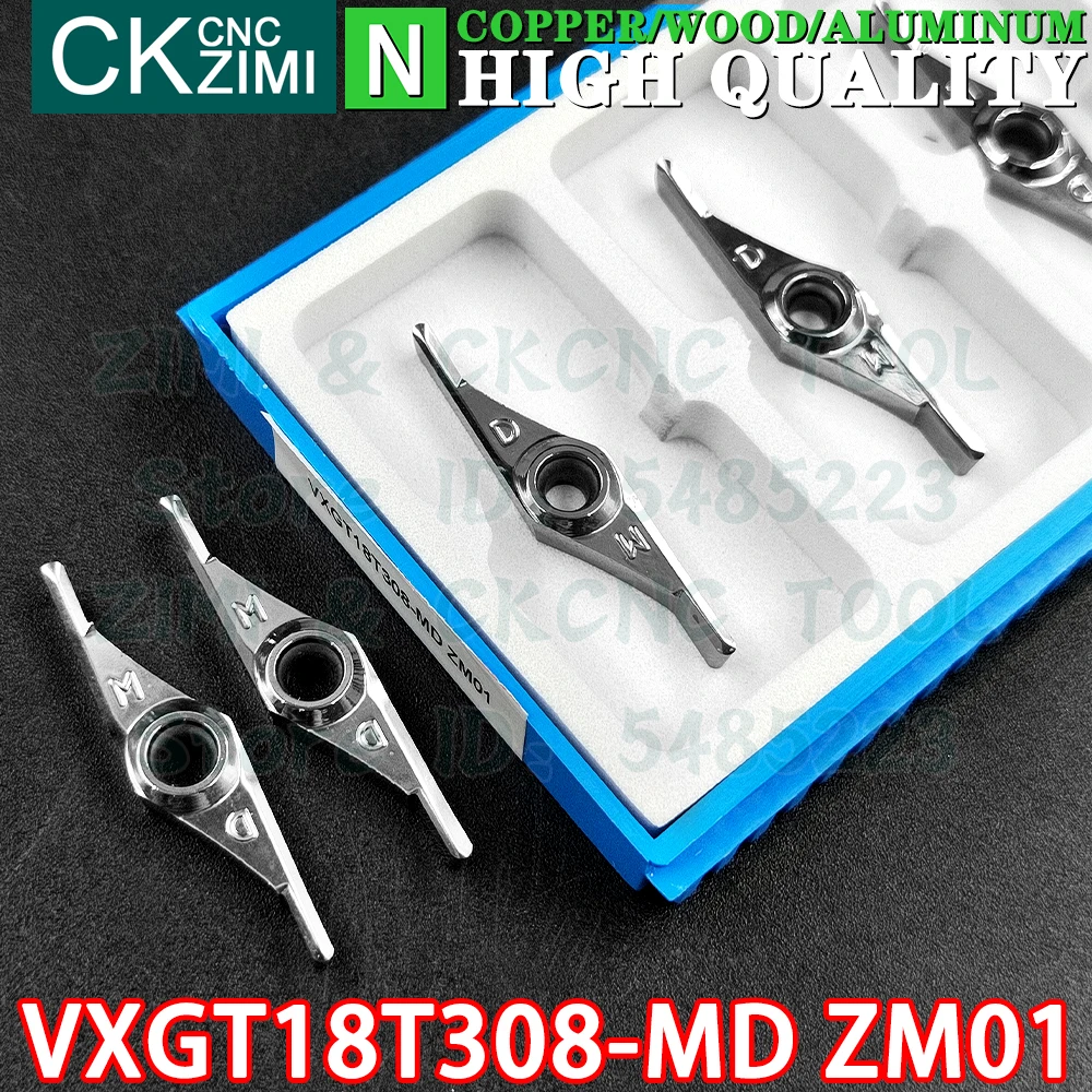 VXGT18T308-MD ZM01 VXGT 18T308 MD ZM01 Carbide aluminum wood Insert Turning inserts Tool CNC mechanical Metal lathe Cutting Tool