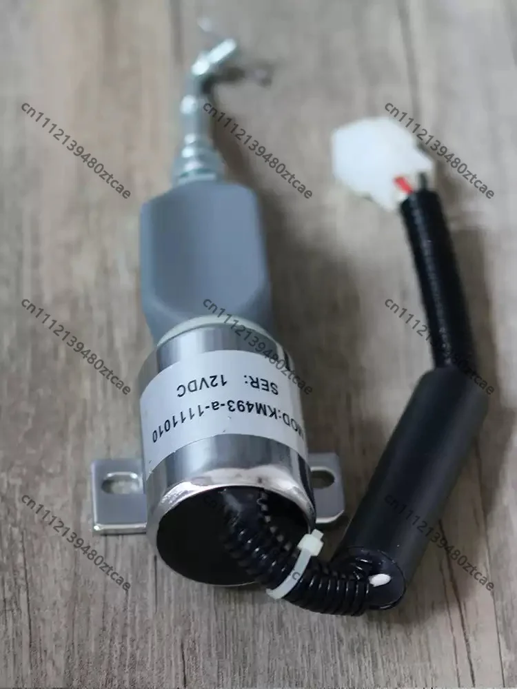 KM493-a-1111010 Fuel Cut Off Solenoid Electromagnet KM493 Generator Shutdown Valve KDE30E3 Parts
