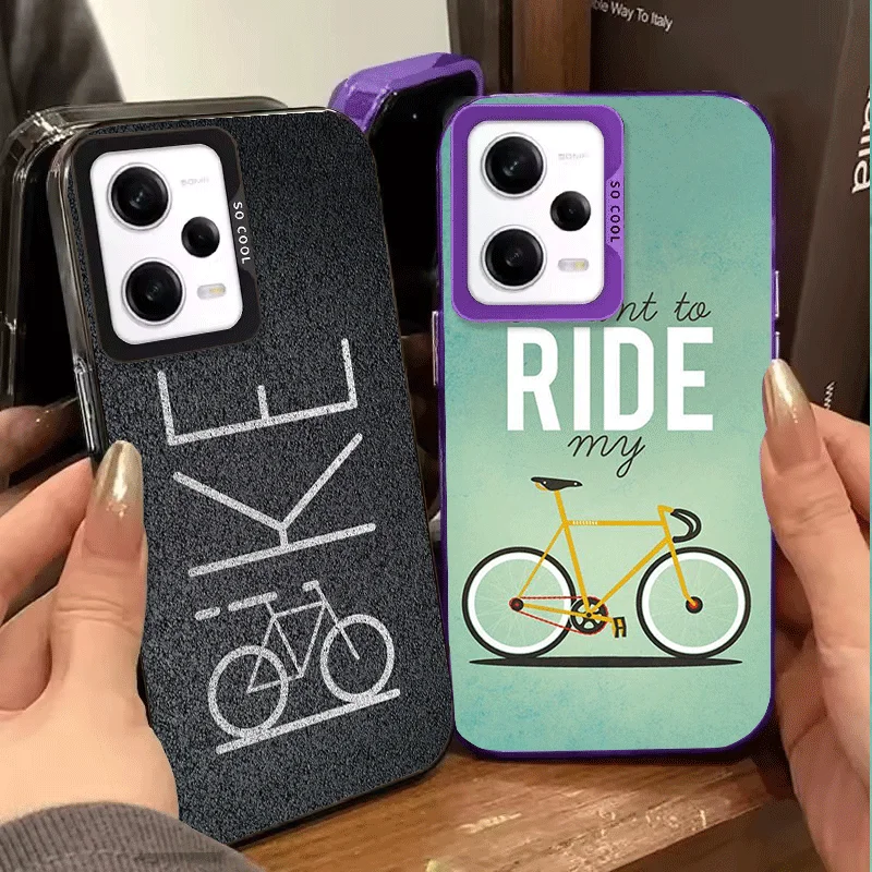 Bicycle Bike Sports Soft Phone Case for Samsung Galaxy S24 S25 FE S26 Edge S23 Ultra S22 Plus S21 + Shockproof Cover Back Shell