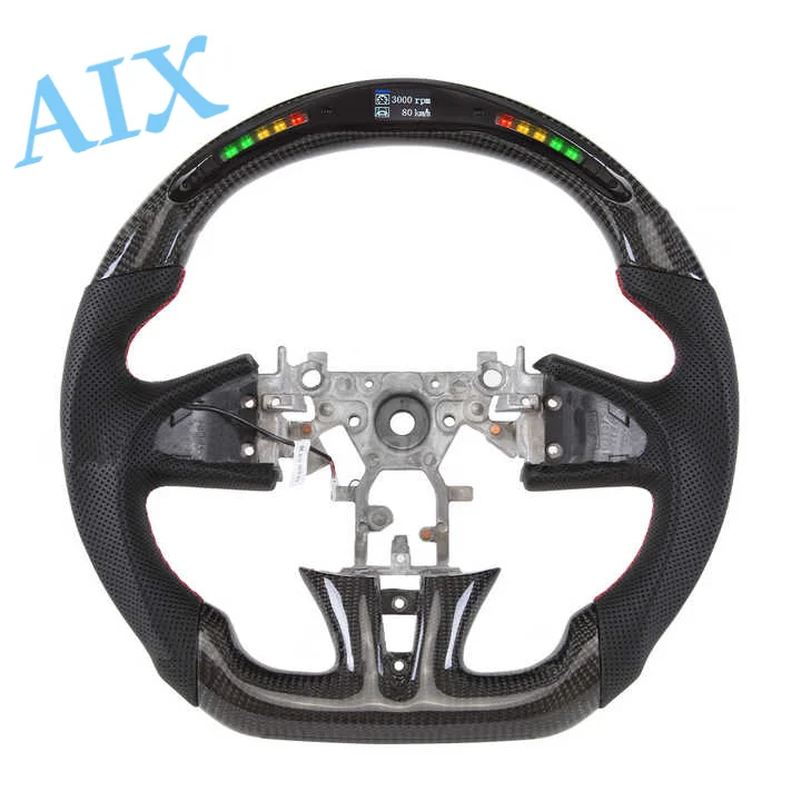 

LED Racing Carbon Fiber Steering Wheel Forged Carbon Fiber for Infiniti Q50