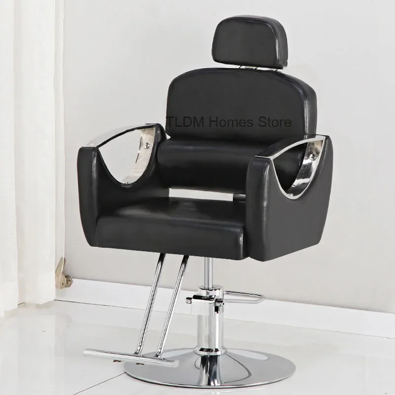 Italian Reclining Barber Chairs Designer Salon Furniture for Beauty Salon Professional Chair Home Lift Swivel Hairdressing Chair