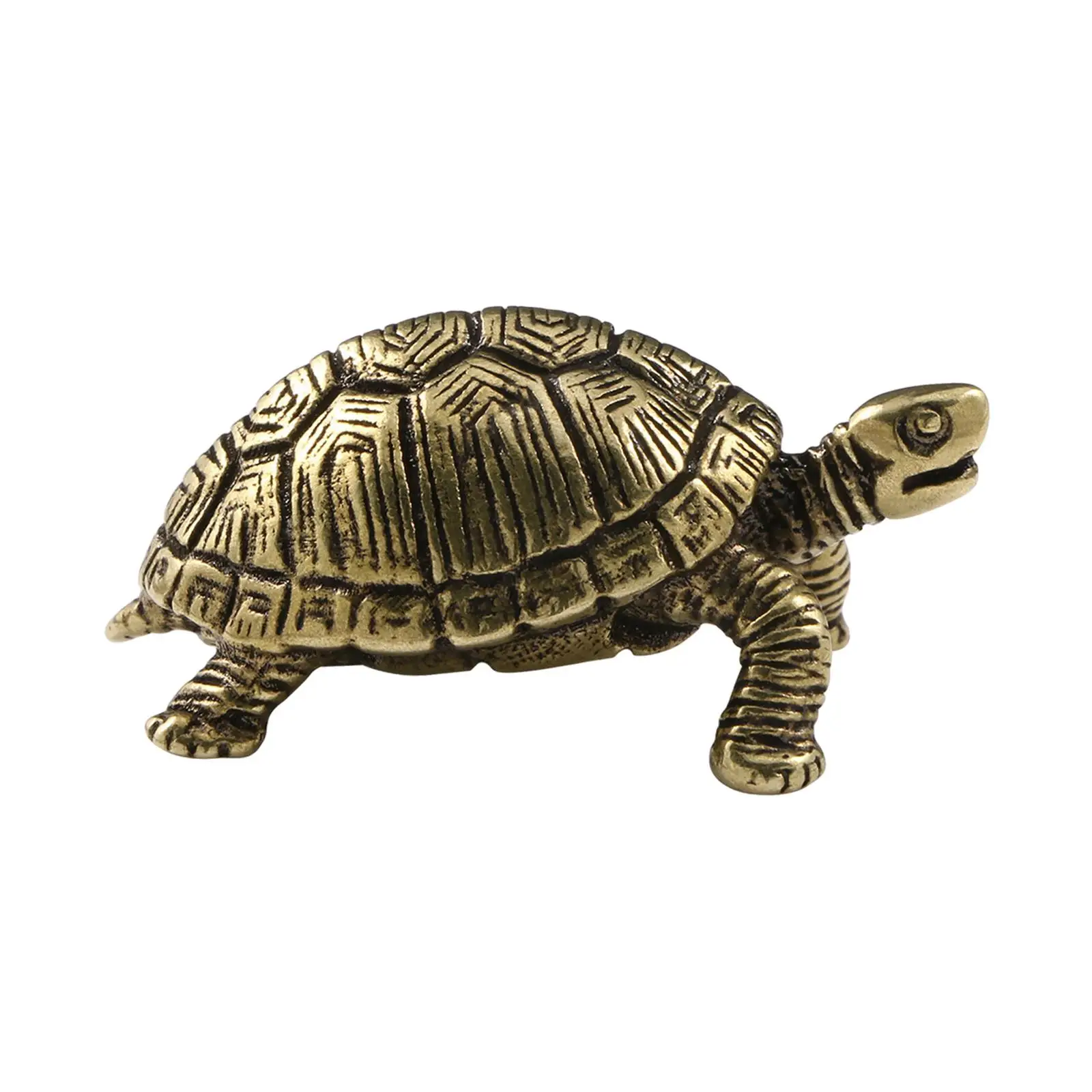 Turtle Statue Landscape Decor Ornament Copper Fairy Garden Turtle Bronze Decoration for Office Decoration Home Gift Desktop