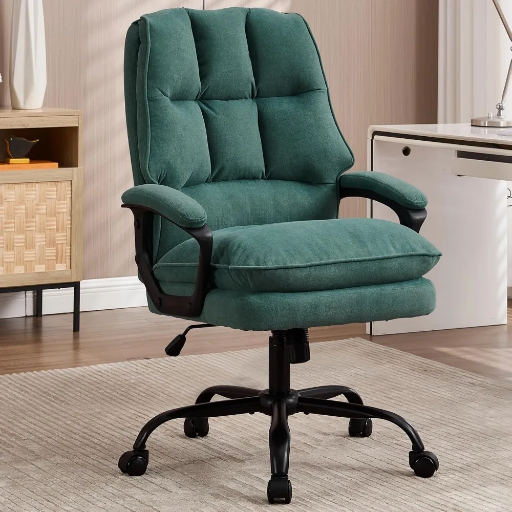 

Comfy Office Chair Soft and Double Padded Executive Office Chair for Long Hours Computer Desk Chair with Height Adjustment Work